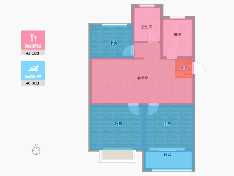 山东省-青岛市-金石永安府-74.01-户型库-动静分区