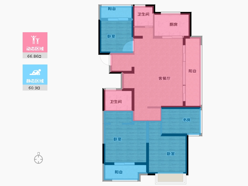 河南省-开封市-绿城·春江明月-113.00-户型库-动静分区