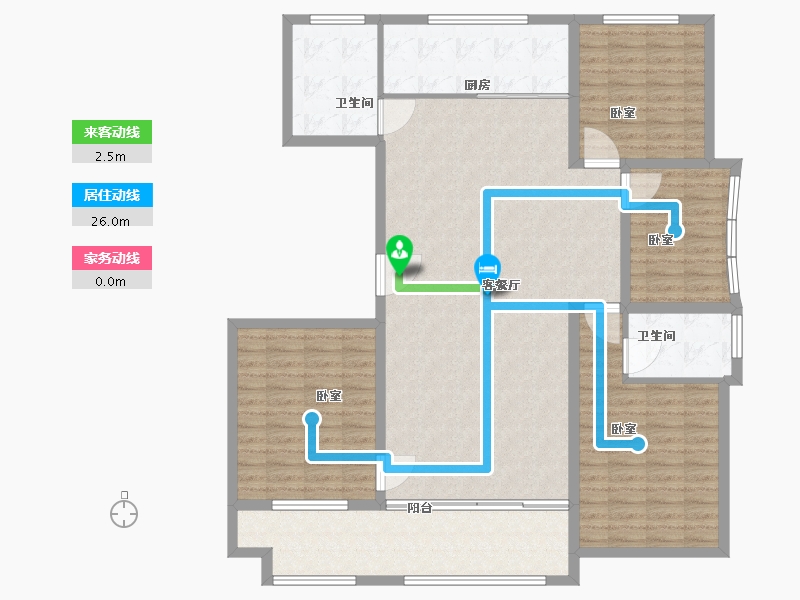 山东省-聊城市-利元馨城-137.95-户型库-动静线