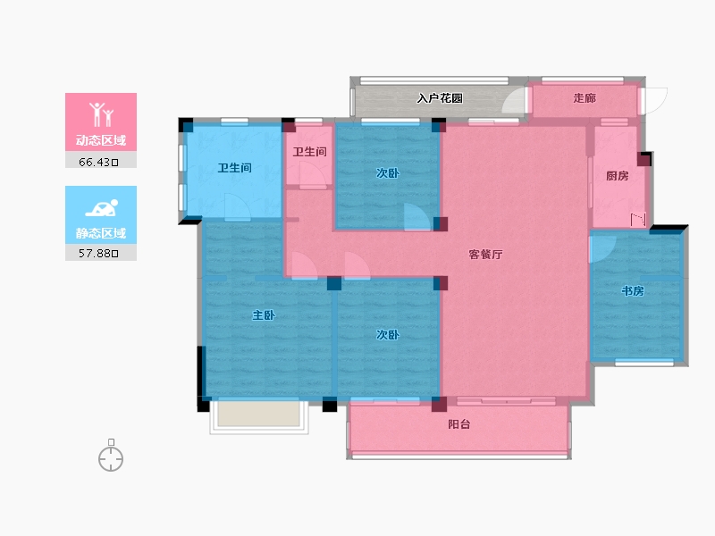 福建省-福州市-融侨悦江南-118.00-户型库-动静分区