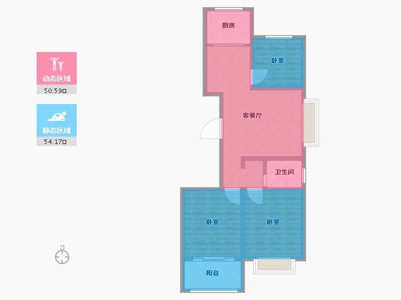 山东省-聊城市-瑞利昌庭花园-94.01-户型库-动静分区