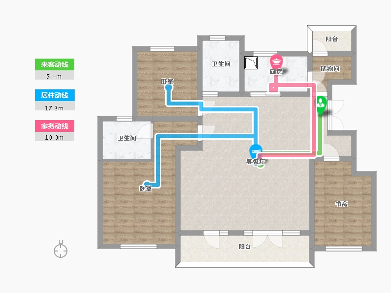 山东省-济南市-济水别苑-115.13-户型库-动静线