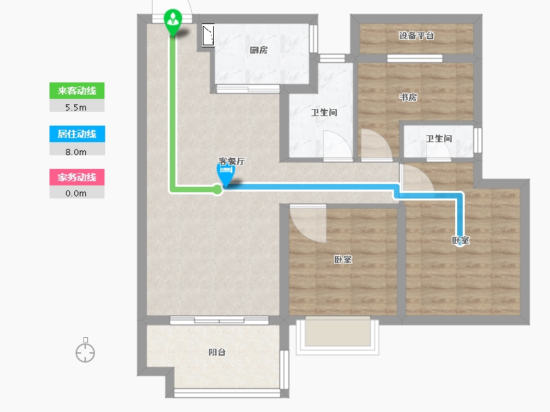 安徽省-合肥市-都荟上城-79.05-户型库-动静线