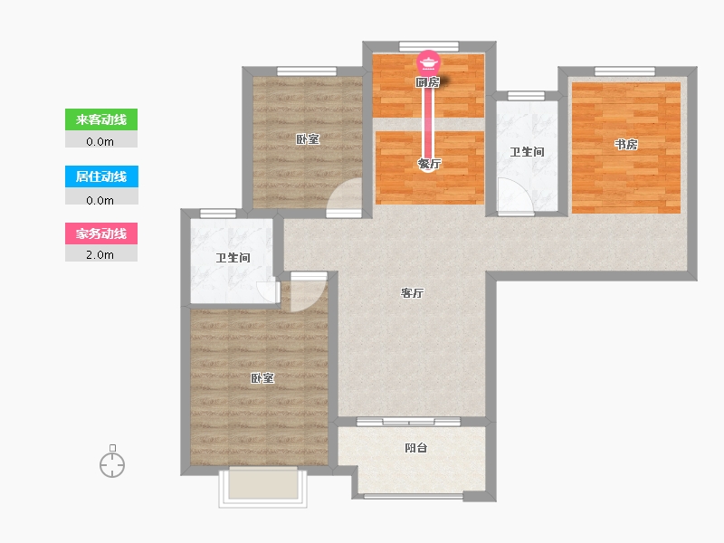 河南省-许昌市-铭泰瑞云佳苑-93.76-户型库-动静线