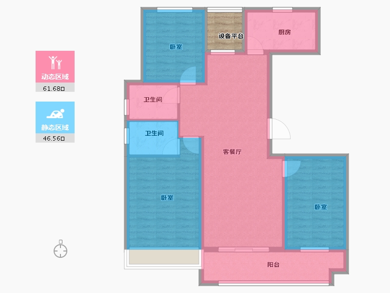 河南省-南阳市-方城中梁首府-100.00-户型库-动静分区