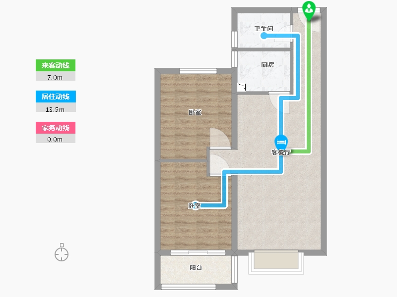 河南省-漯河市-荣昌大道东方-66.84-户型库-动静线