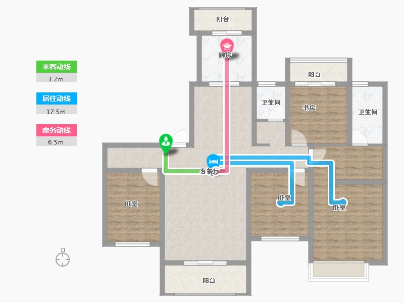 河南省-信阳市-隆盛帝景-126.00-户型库-动静线