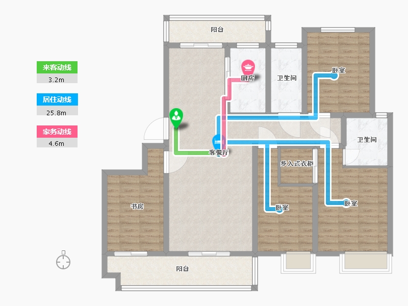 河南省-许昌市-上宅西湖湾-124.83-户型库-动静线