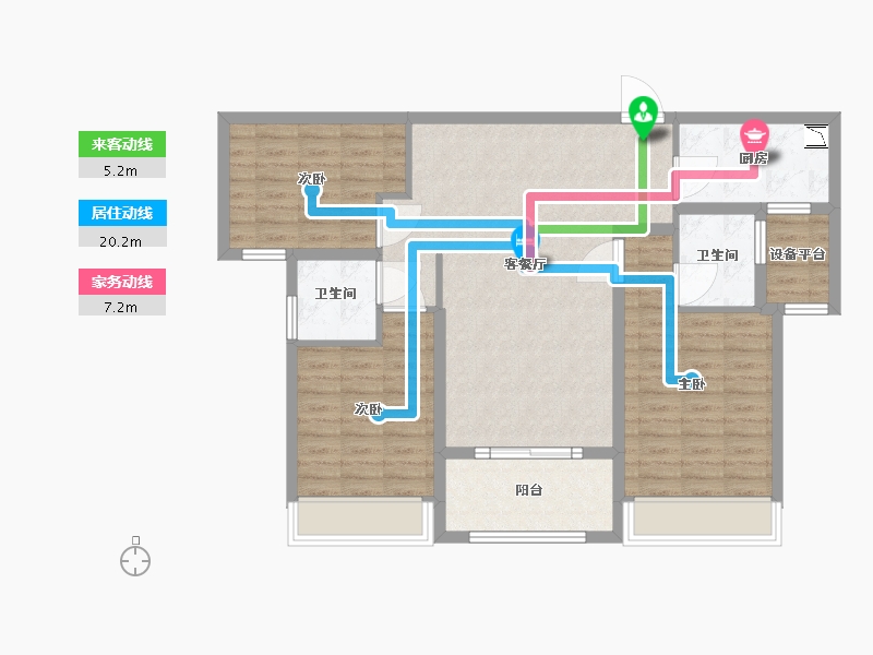 河南省-许昌市-腾飞洪河富贵-95.00-户型库-动静线