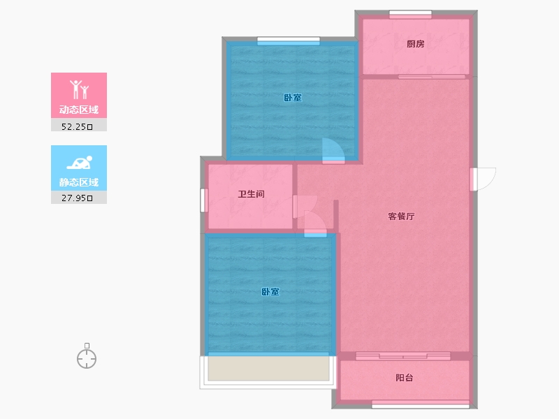 河南省-许昌市-物华·溪悦-72.00-户型库-动静分区