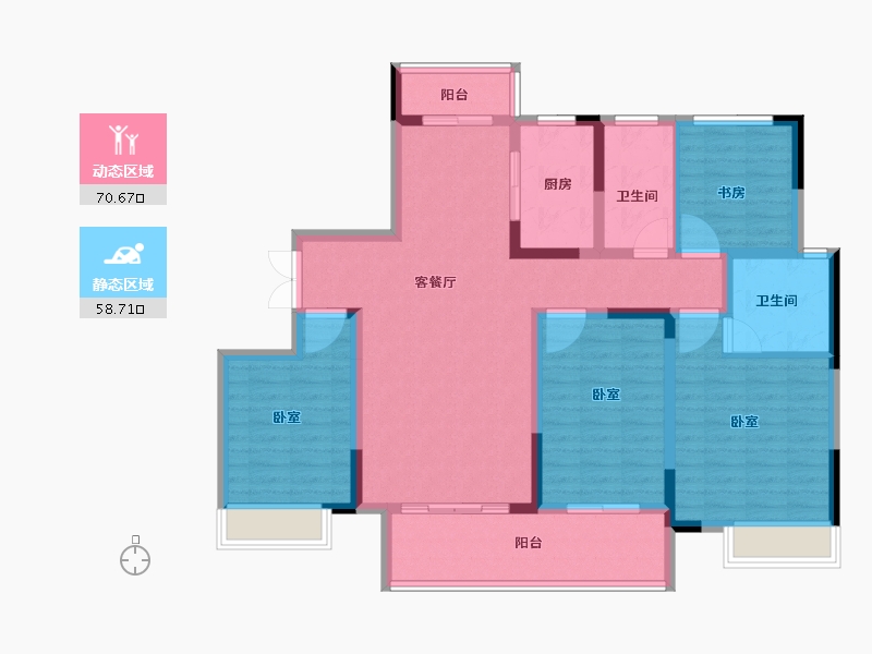 河南省-南阳市-淅川建业城-115.00-户型库-动静分区