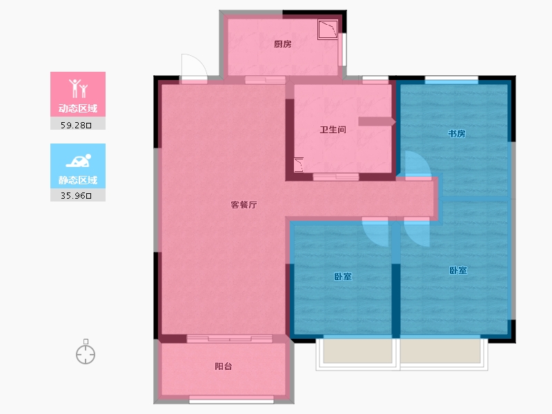 河南省-许昌市-当代宏安·满堂悦-84.00-户型库-动静分区