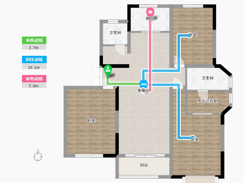 河南省-许昌市-恒达阳光城-115.99-户型库-动静线