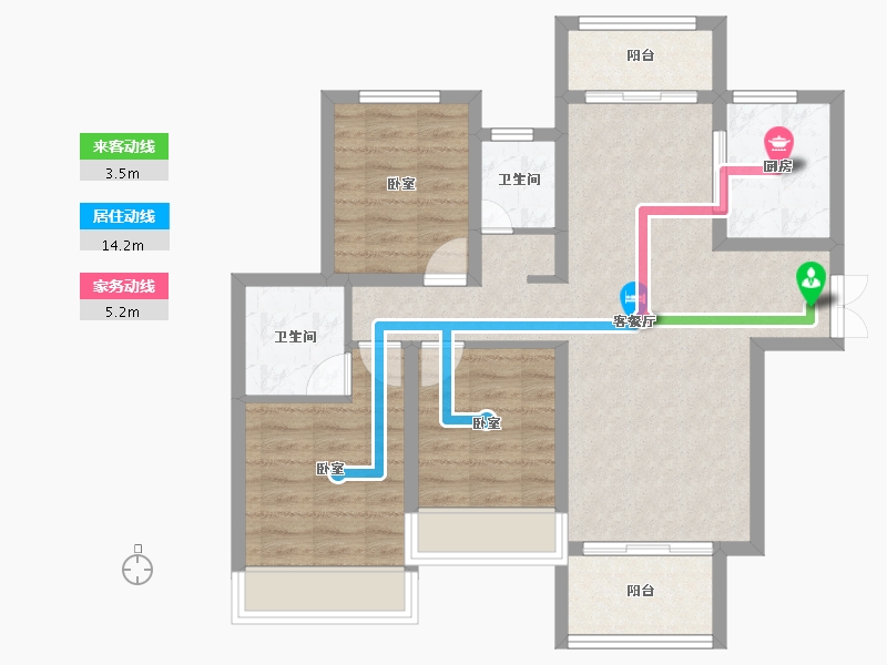 河南省-南阳市-邓州建业城-79.21-户型库-动静线