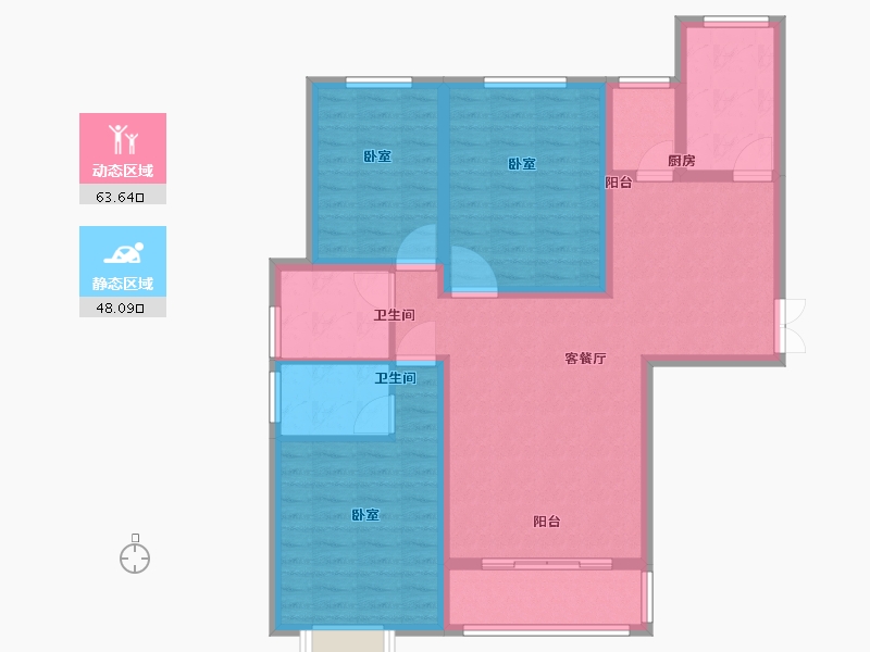 河南省-信阳市-育贤名居-99.79-户型库-动静分区