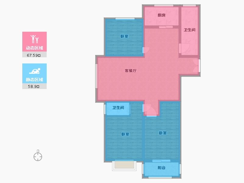 河南省-商丘市-文庭雅苑-113.52-户型库-动静分区