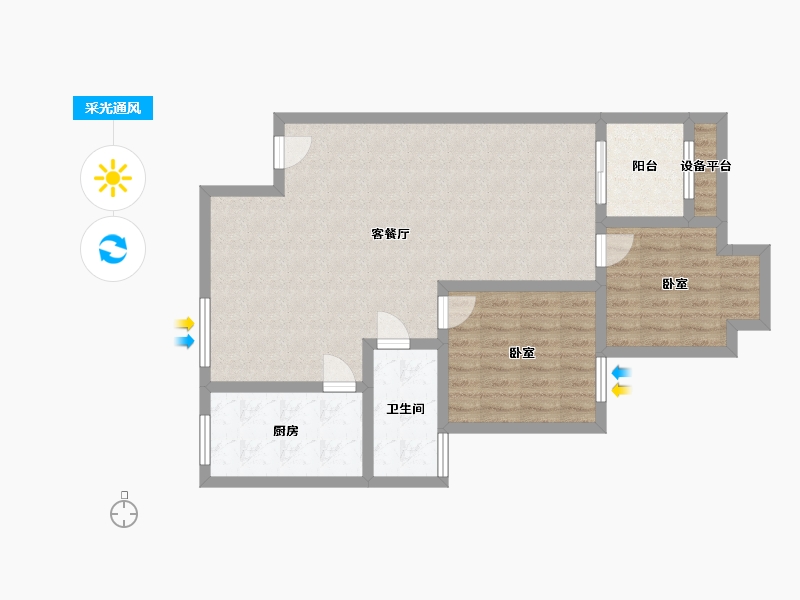 河南省-三门峡市-海洋金盾园-82.72-户型库-采光通风