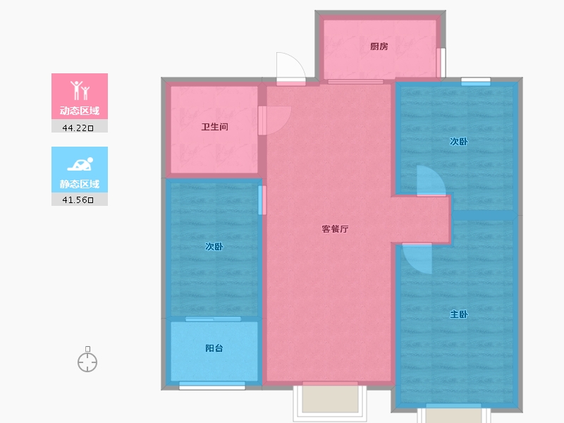 山东省-临沂市-意林·国际公园-76.40-户型库-动静分区