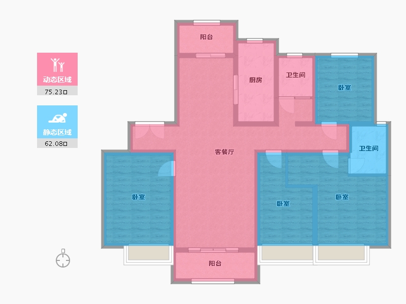 河南省-许昌市-物华·溪悦-121.99-户型库-动静分区