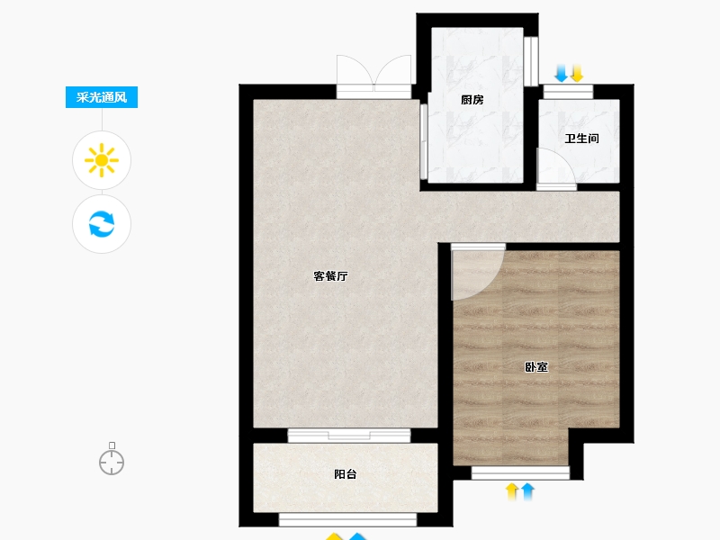 河南省-信阳市-清华苑-42.15-户型库-采光通风