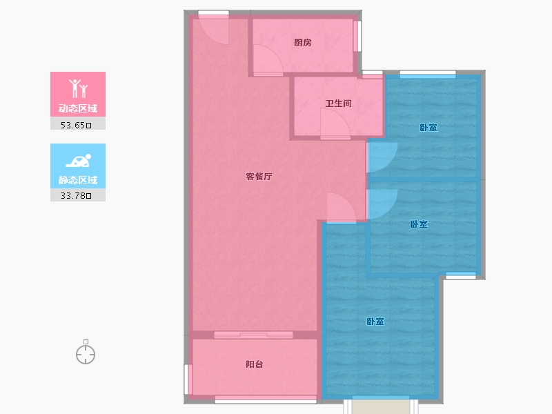 河南省-漯河市-荣昌大道东方-79.34-户型库-动静分区