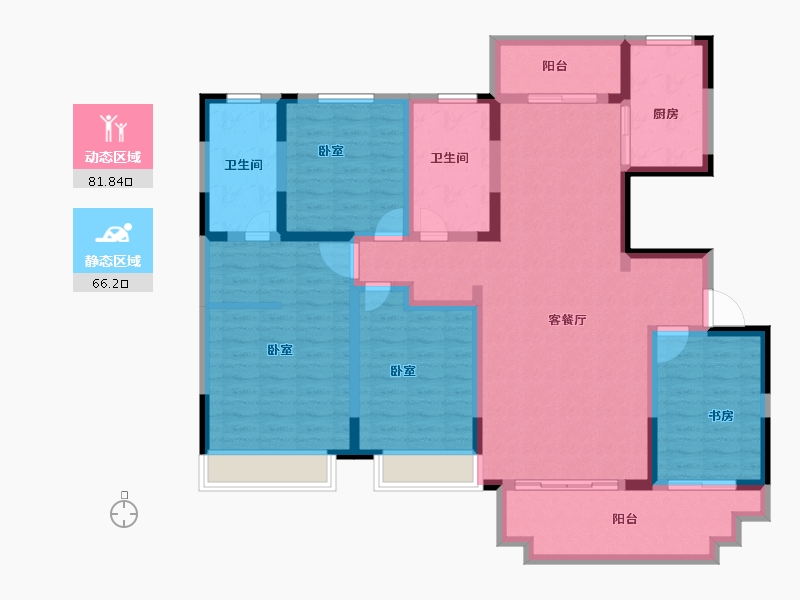 河南省-信阳市-固始建业城-131.99-户型库-动静分区