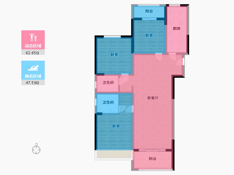 河南省-许昌市-正商金域世家-98.00-户型库-动静分区