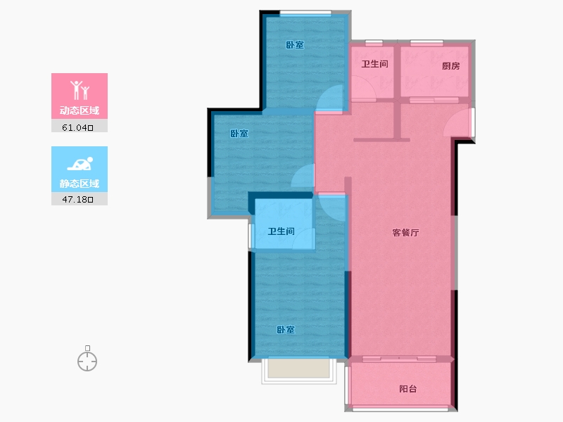 河南省-商丘市-雅居乐国际花园-97.00-户型库-动静分区