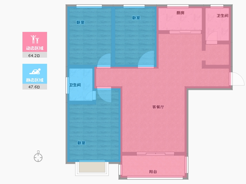 河南省-信阳市-育贤名居-99.38-户型库-动静分区