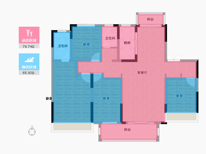 河南省-南阳市-淅川建业城-132.00-户型库-动静分区