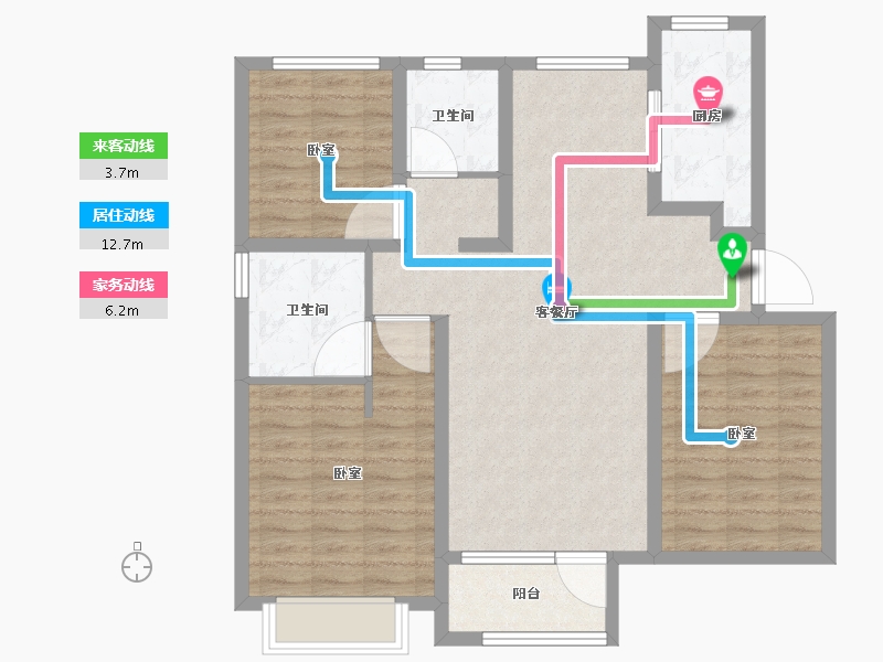 山东省-济南市-中海云著-91.99-户型库-动静线