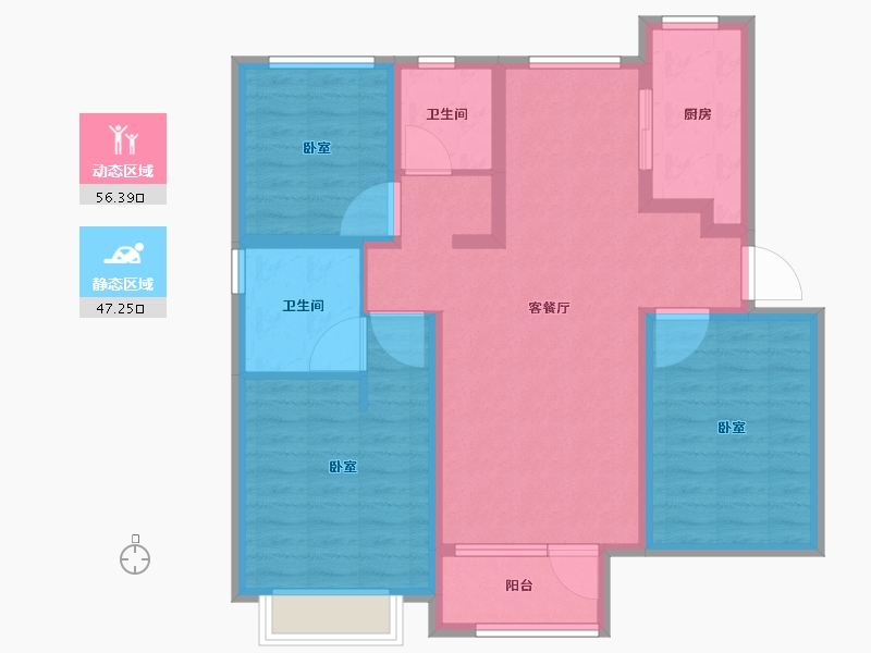 山东省-济南市-中海云著-91.99-户型库-动静分区