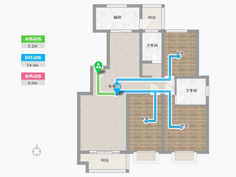 河南省-许昌市-上宅西湖湾-105.71-户型库-动静线