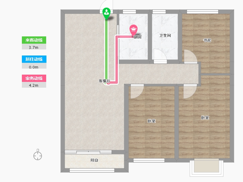 山东省-济宁市-融创滨江壹号-82.54-户型库-动静线