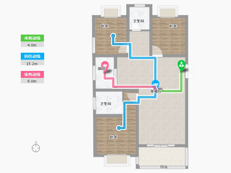 河南省-信阳市-龙江帝景-98.00-户型库-动静线