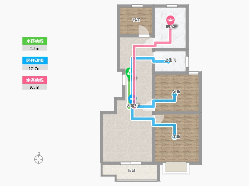 山东省-临沂市-东正·颐锦园-83.01-户型库-动静线