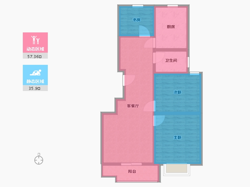 山东省-临沂市-东正·颐锦园-83.01-户型库-动静分区