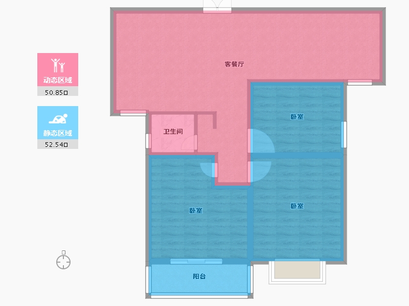 河南省-南阳市-海德堡-92.99-户型库-动静分区