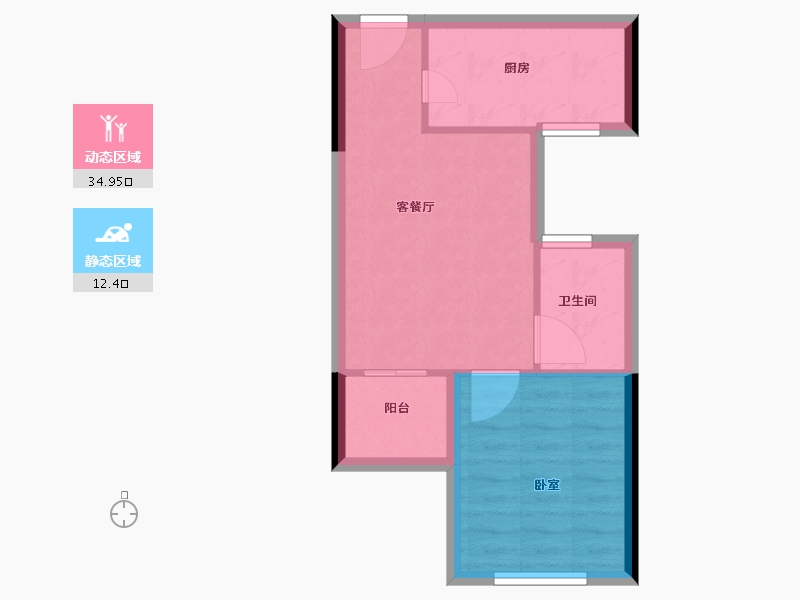 河南省-信阳市-东方今典·伍號公馆-42.20-户型库-动静分区