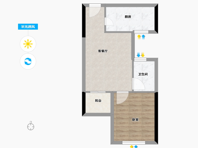 河南省-信阳市-东方今典·伍號公馆-42.20-户型库-采光通风