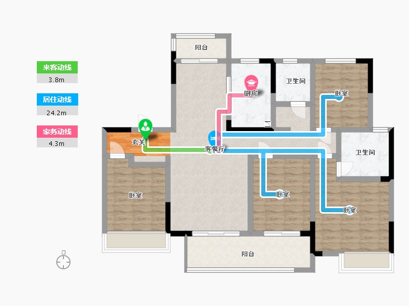 河南省-许昌市-禹州建业春天里-114.86-户型库-动静线