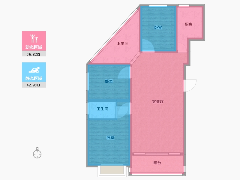 河南省-许昌市-益和雅居-98.78-户型库-动静分区