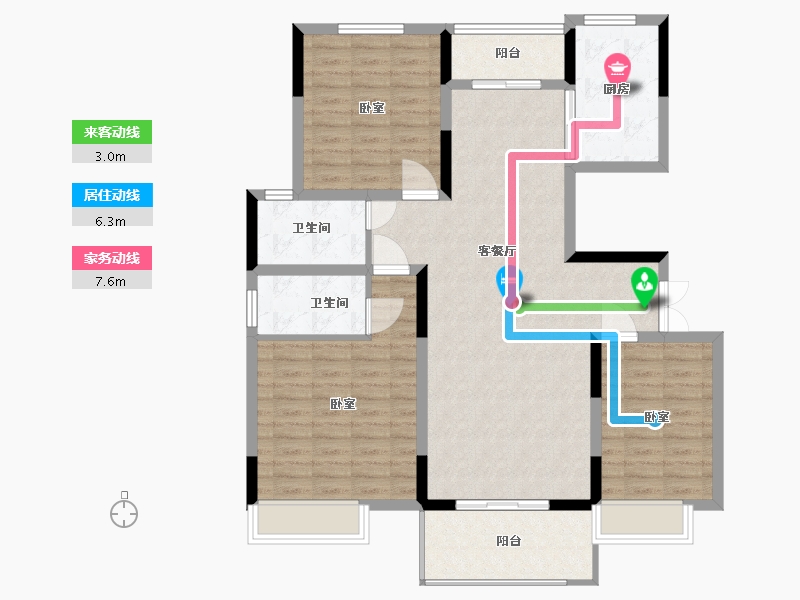 河南省-南阳市-邓州建业城-109.51-户型库-动静线