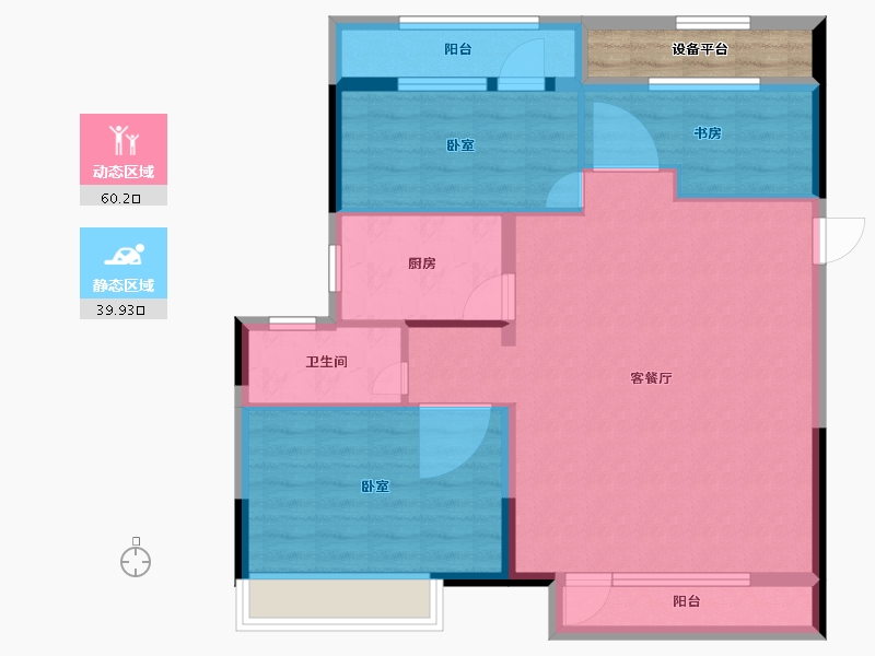 山东省-德州市-德州万达广场-94.00-户型库-动静分区