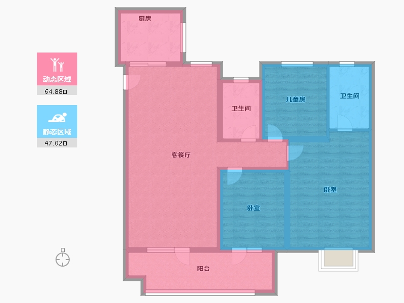 山东省-济宁市-中海城-99.99-户型库-动静分区