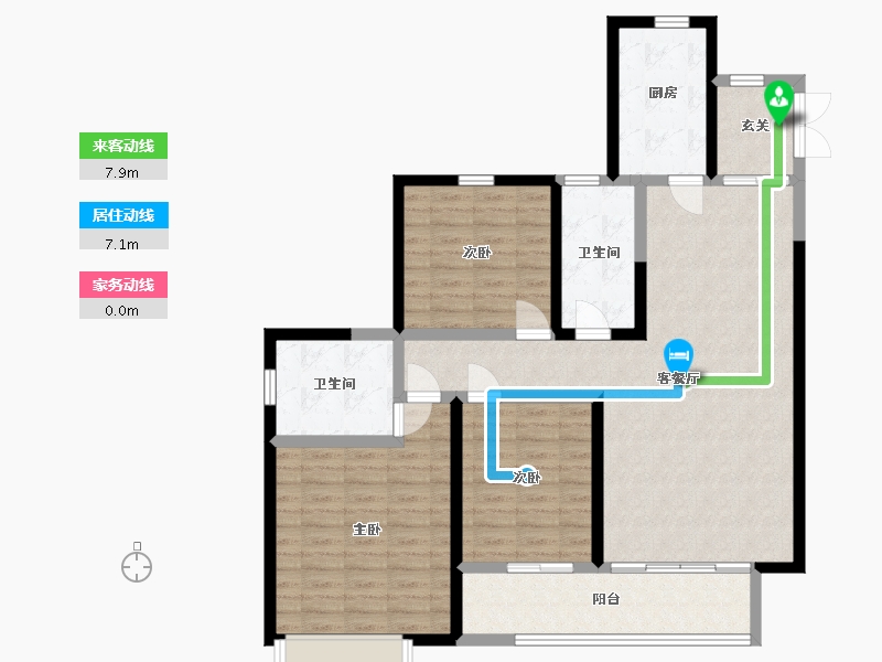 山东省-临沂市-拉菲公馆-112.00-户型库-动静线