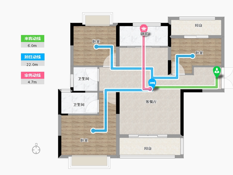 河南省-信阳市-固始信合公园里-107.99-户型库-动静线