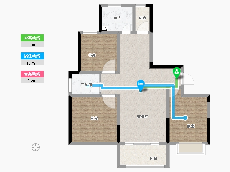 河南省-商丘市-建业香槟圣园-94.09-户型库-动静线