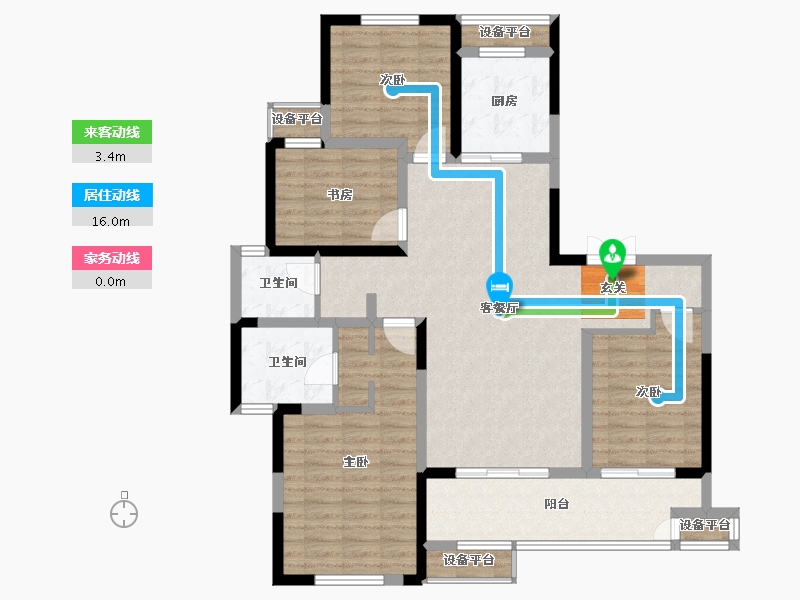 江苏省-常州市-随园金麟府-112.00-户型库-动静线