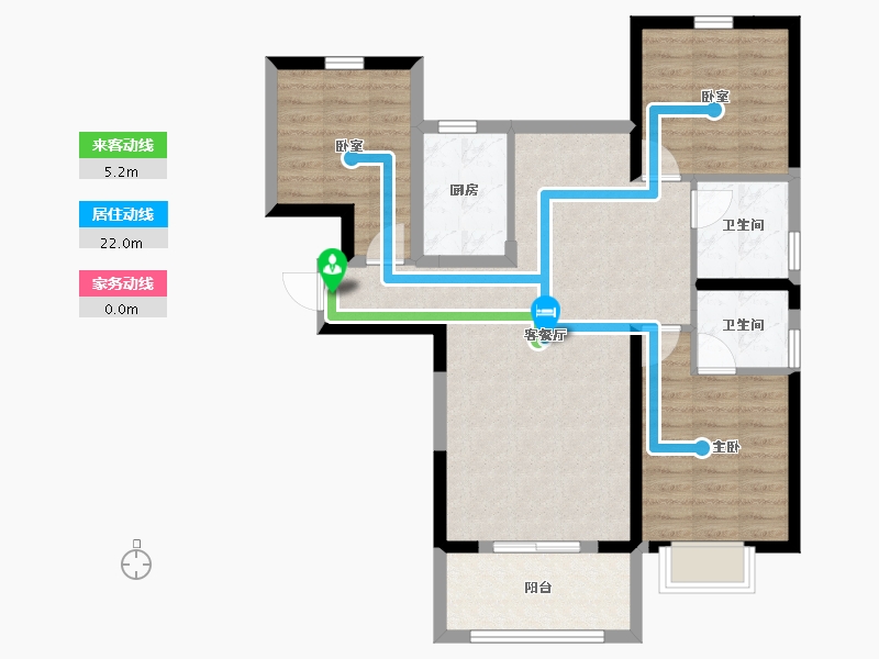 河南省-安阳市-万和府-83.20-户型库-动静线